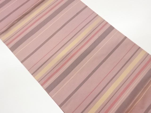 横段模様織出し袋帯